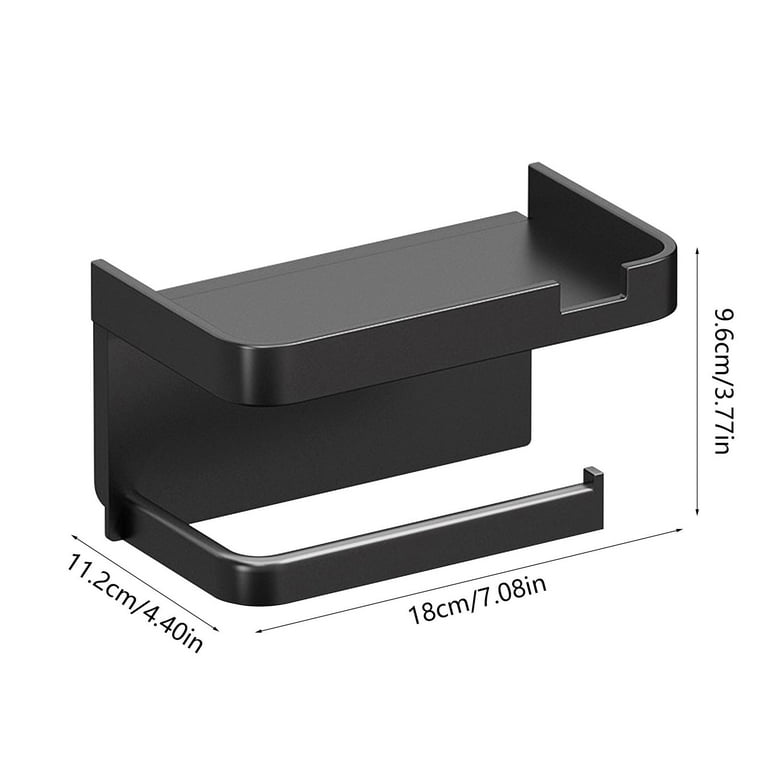 Wall mounted tissue rack