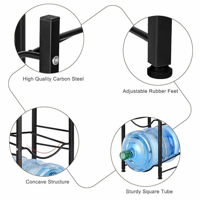 3 tier water bottle rack