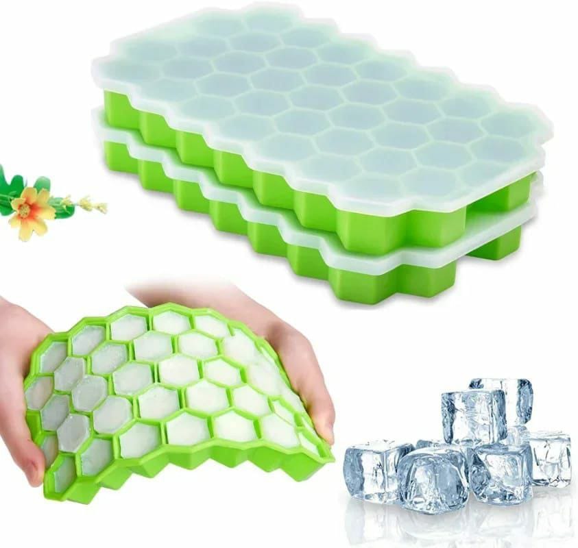 Reusable honey comb silicone ice cube moulds