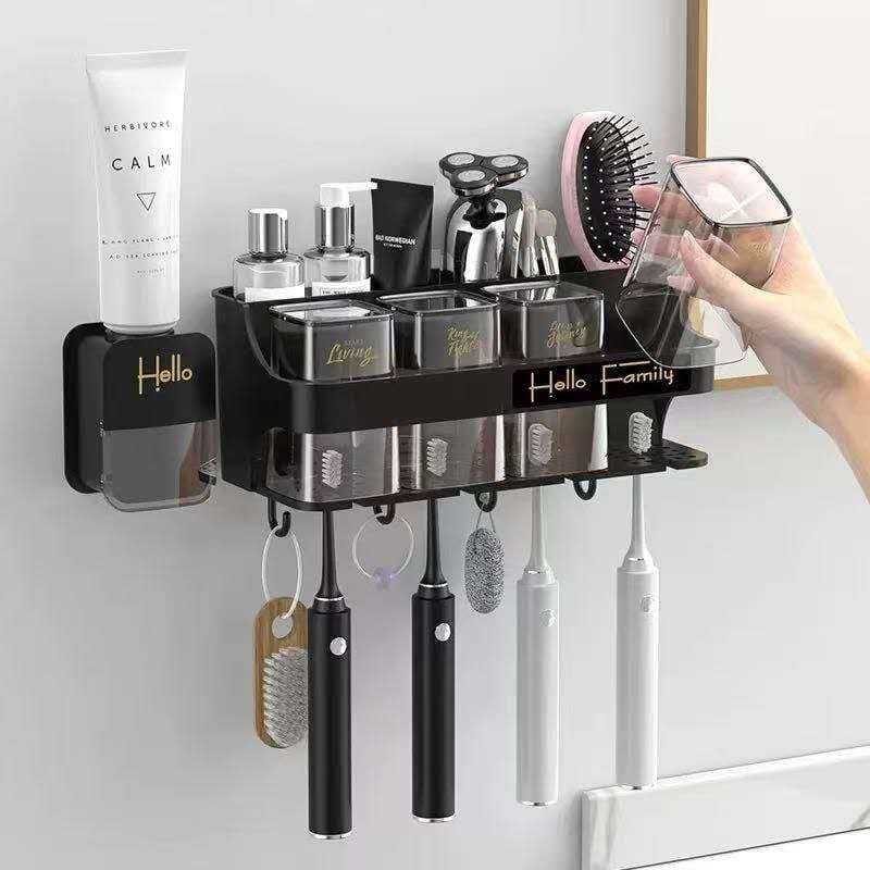 Automatic toothpaste dispenser with cups