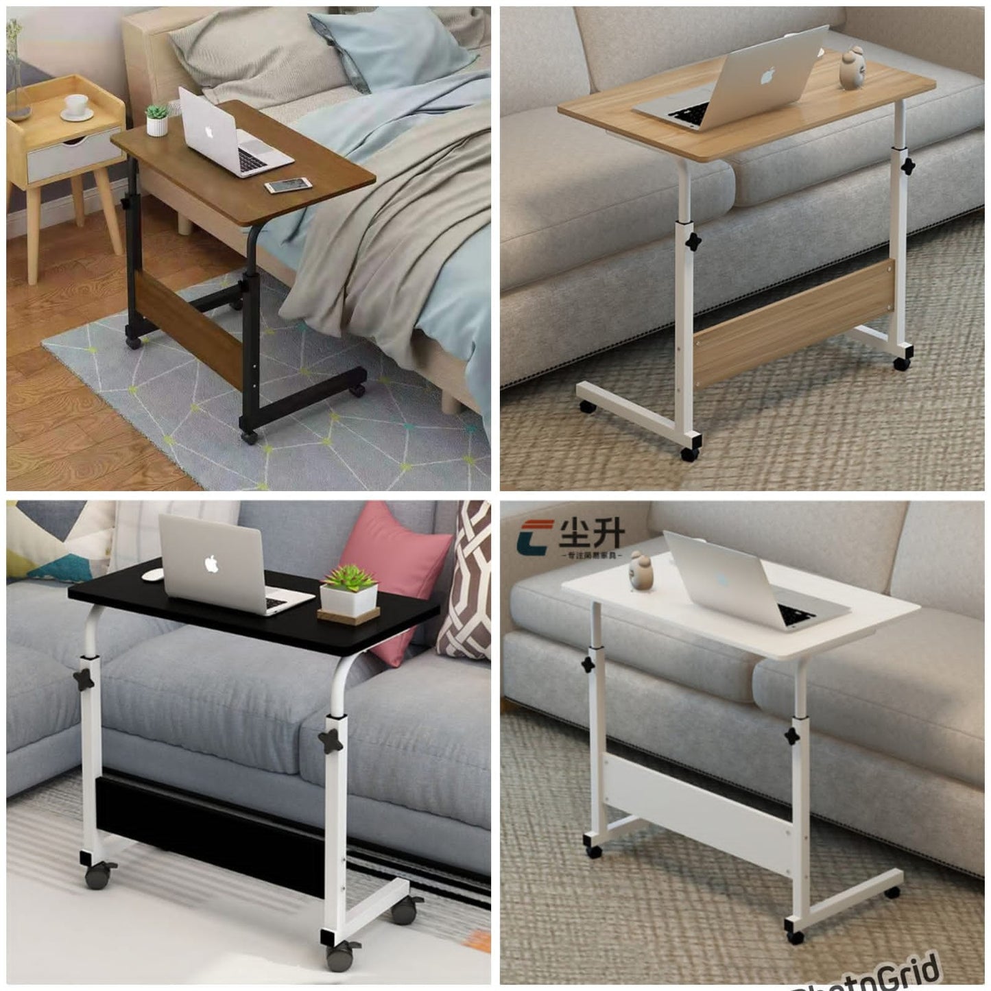 Laptop table/bedside table with wheels