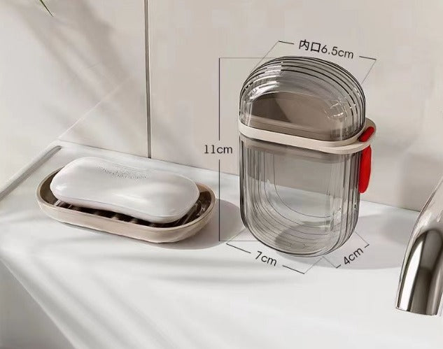 Portable travel soap holder