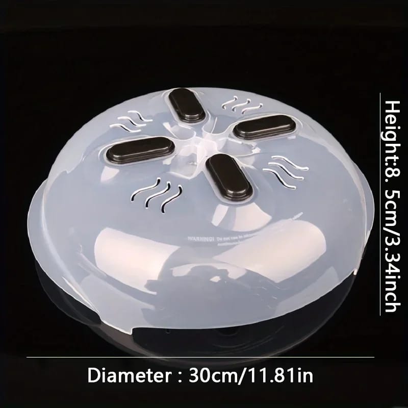 Magnetic microwave food cover