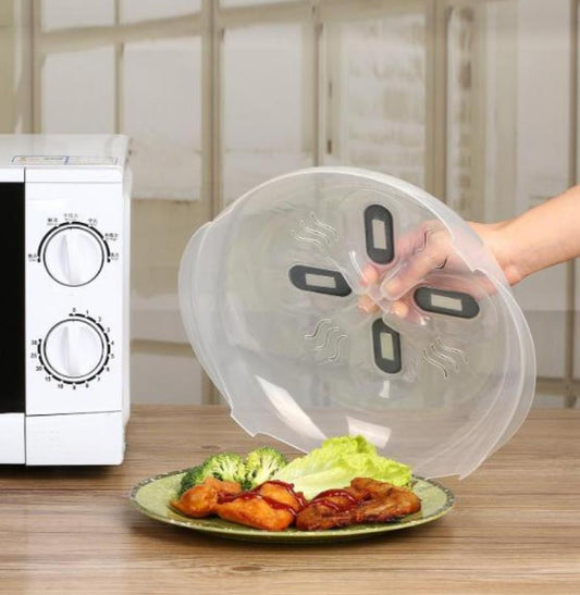 Magnetic microwave food cover