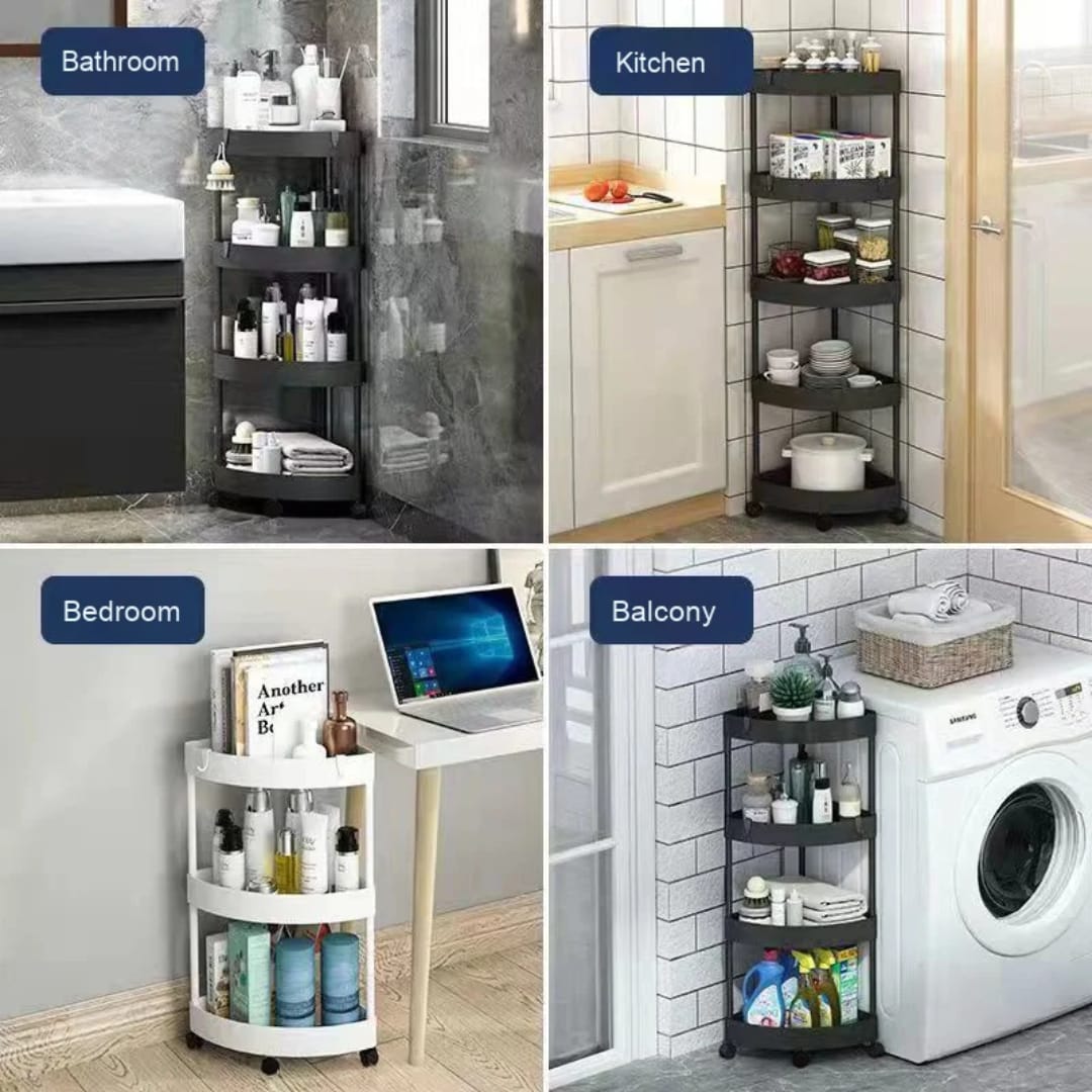 5 layer multi functional corner rack