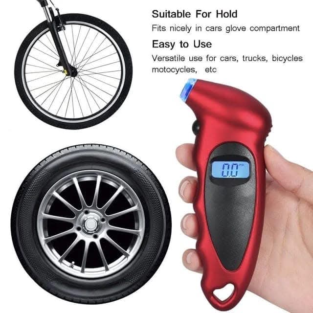 Digital tire pressure gauge