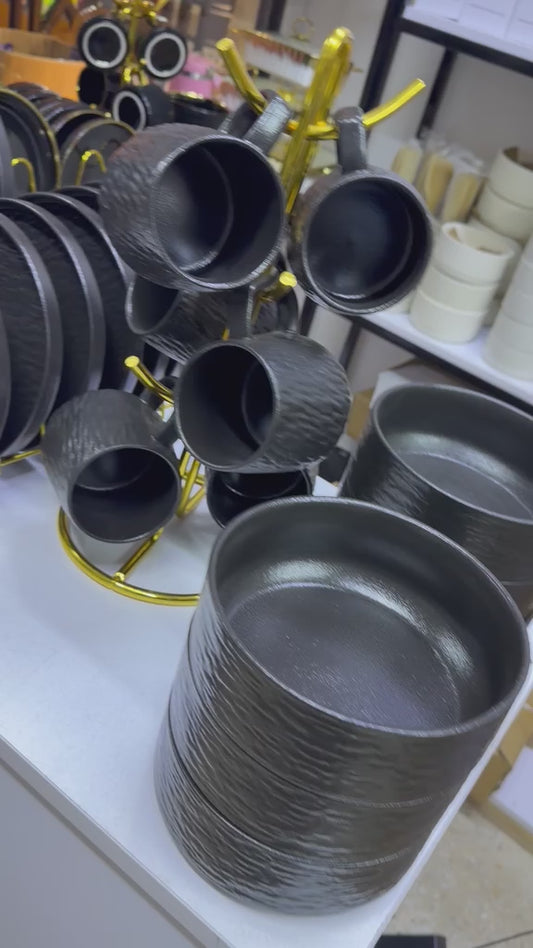 Black Ceramic dinnerset