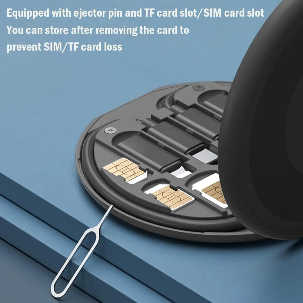 multi-functional travel charging cable and adapter storage box (commonly marketed as a 7-in-1 or multi-in-1 fast charging kit)