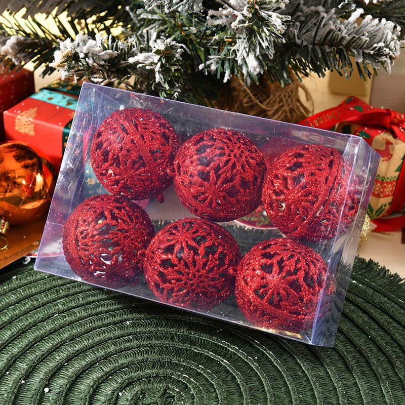 6Pcs 6CM Christmas Balls Christmas Tree