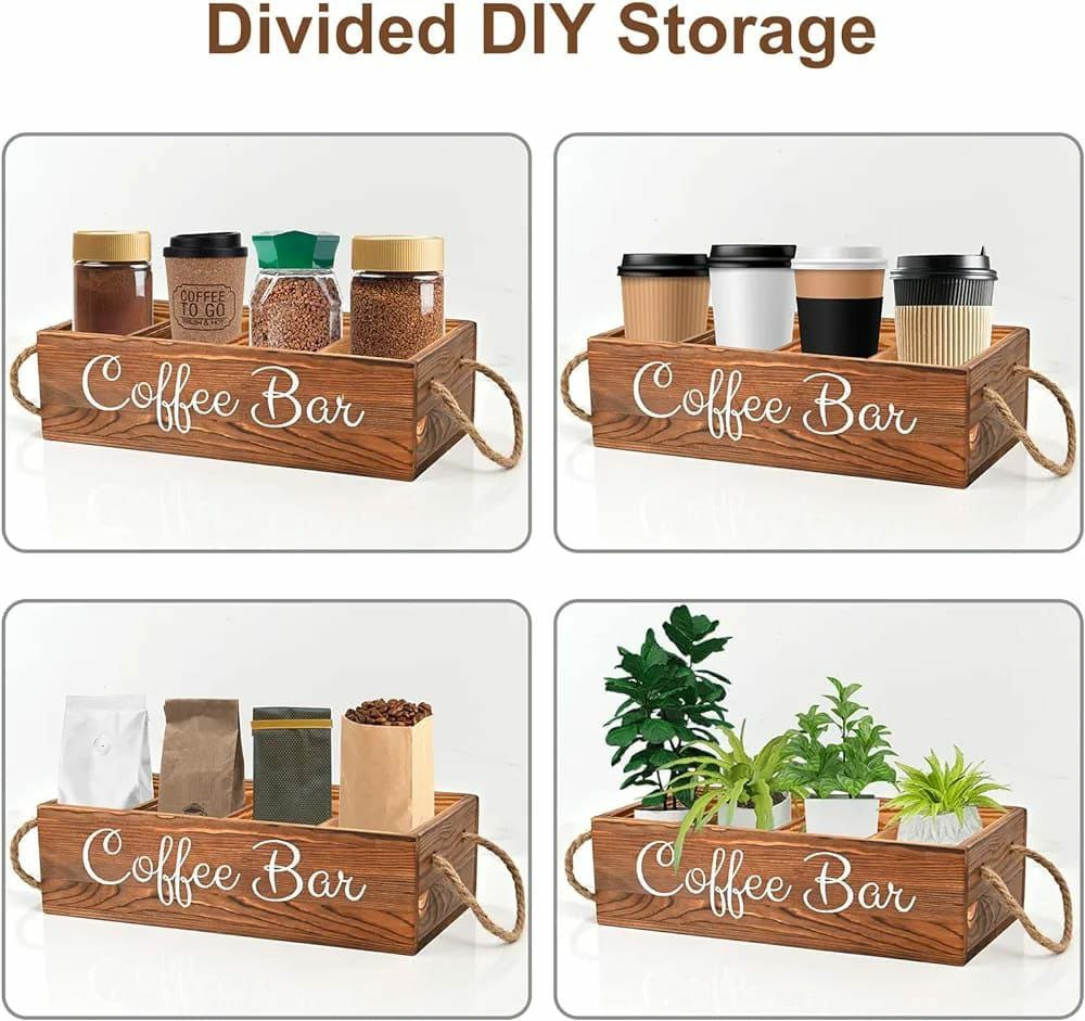 Wooden Coffee / Tea organizer