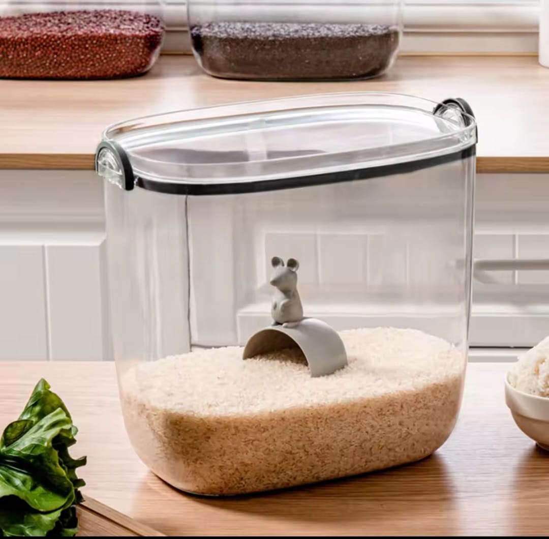 Acrylic Rice/Cereal  airtight storage containers