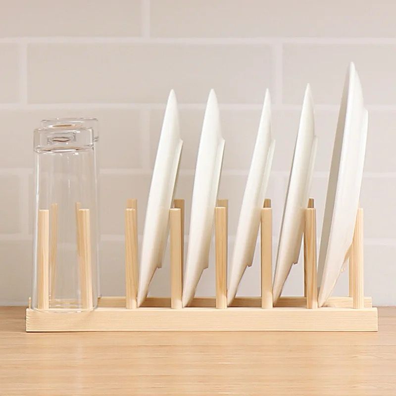 Bamboo plate /pot lids holder