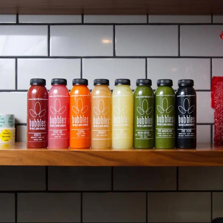 Re-usable glass juice bottles