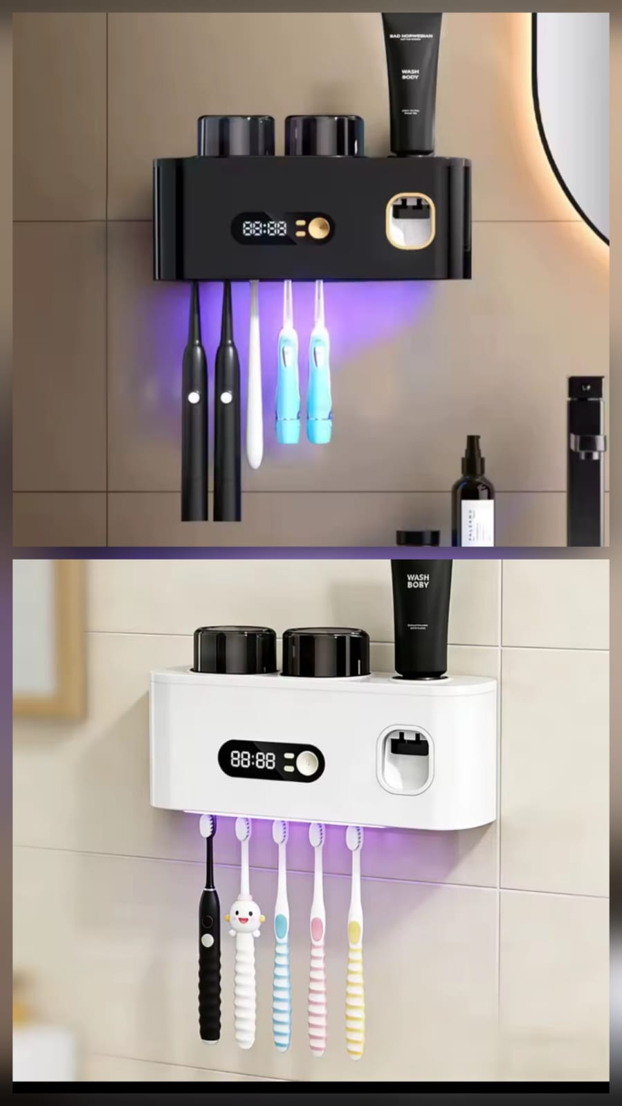 Smart 5 slot toothbrush sterilizer holder