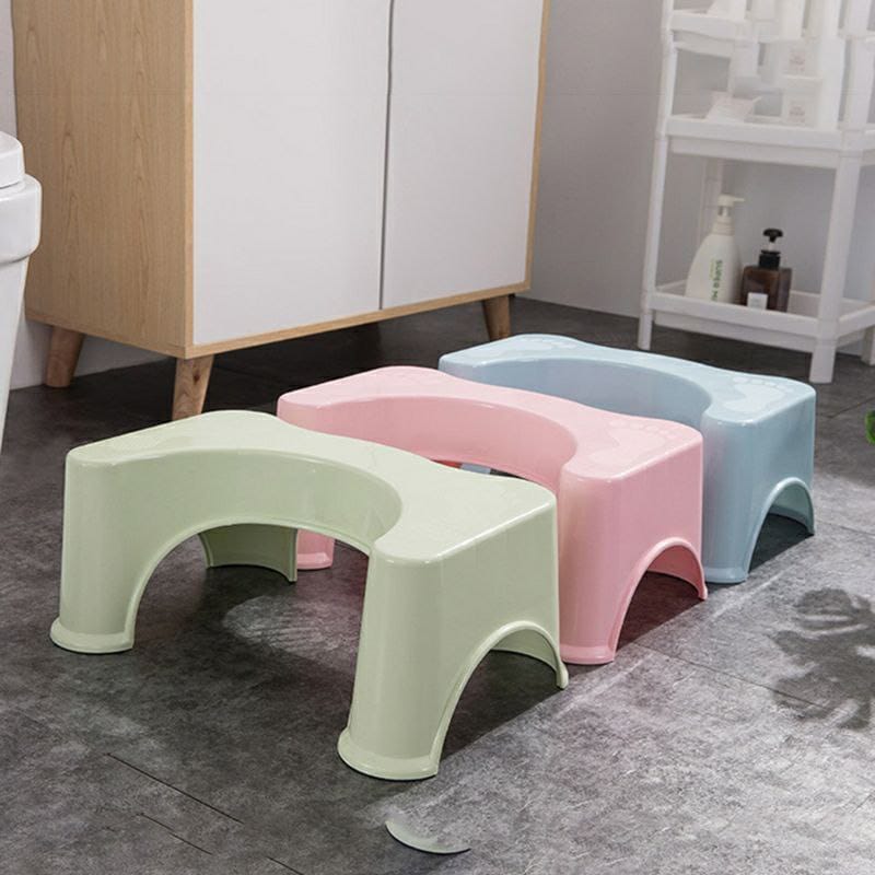 Squatty footrest stool