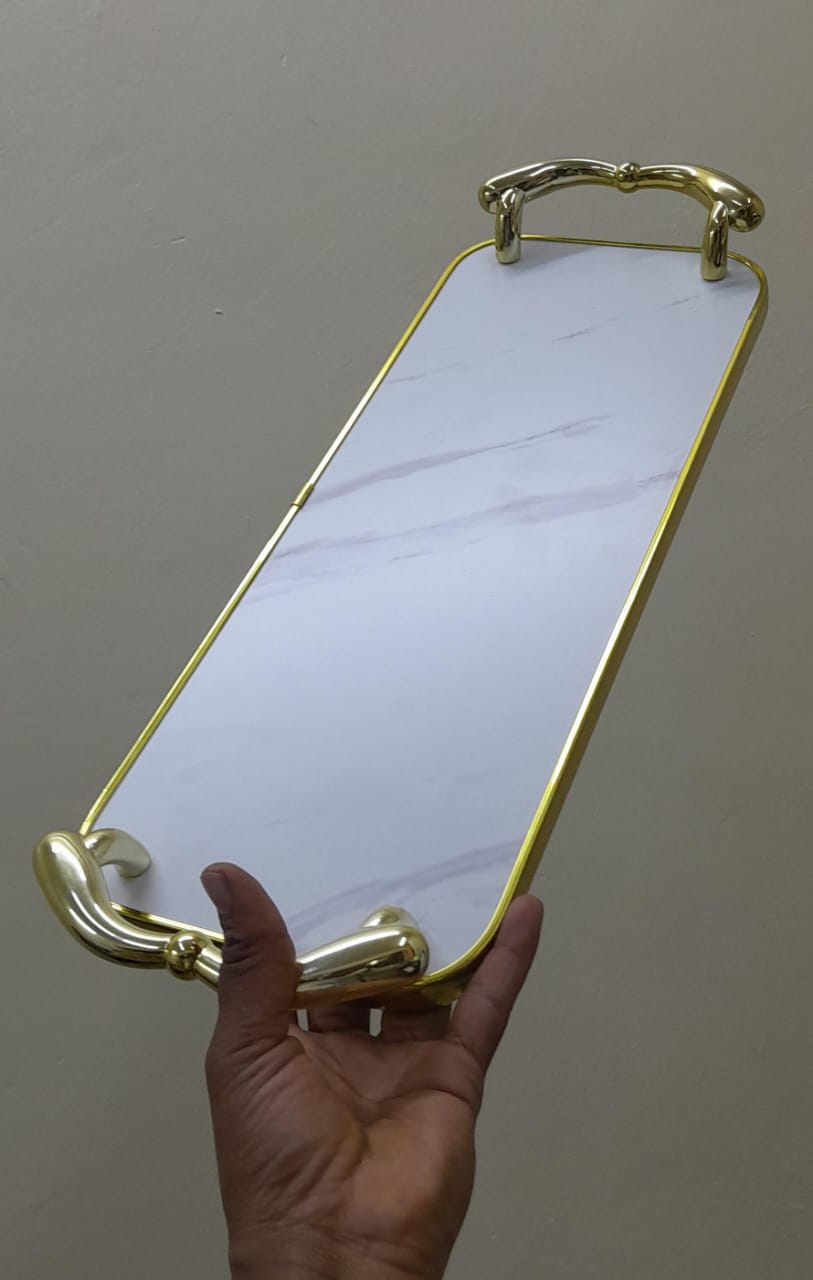 Decorative and Marble breakfast serving tray
