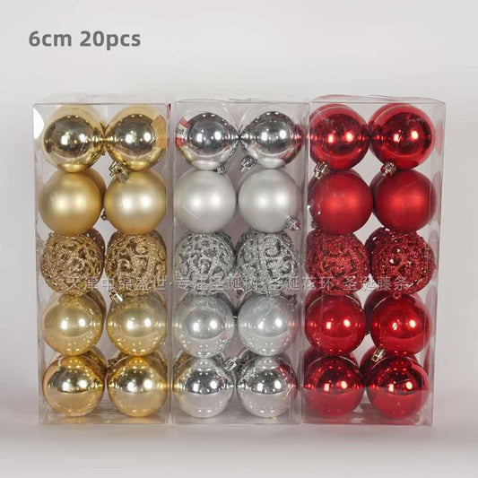 20pcs Christmas Ball (baubles) Ornaments with hanging hooks 



🔅 Balls for decorating Christmas Tree Balls

🔅 Available in silver, red and gold