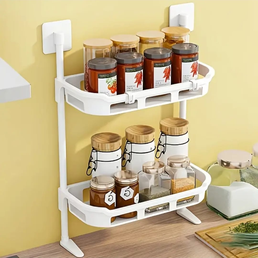 2-Layer No-Drill Multipurpose Shelf