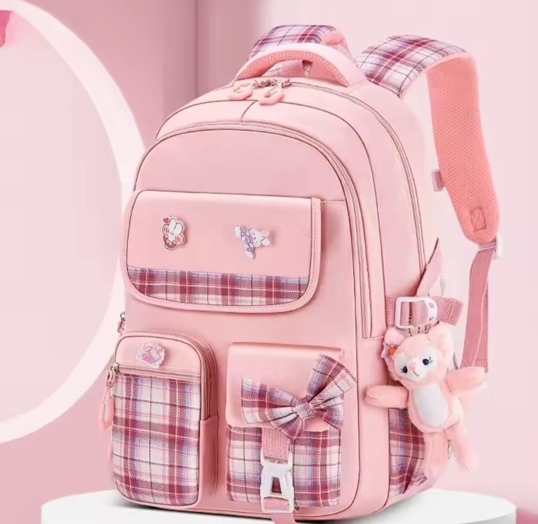 Checkered Student Backpack