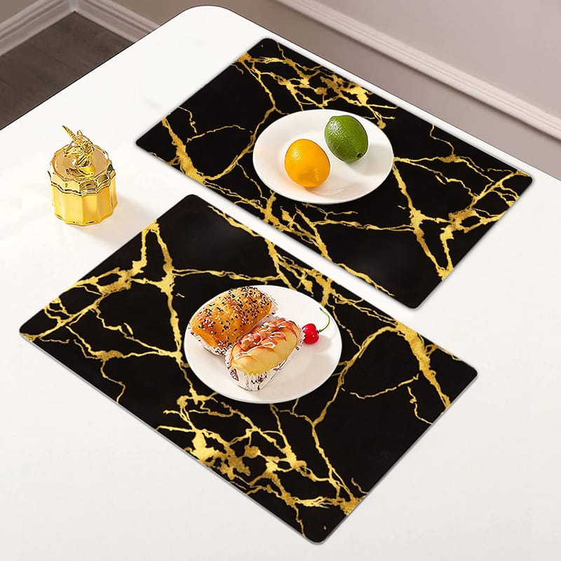 Double sided Marble profile table mats