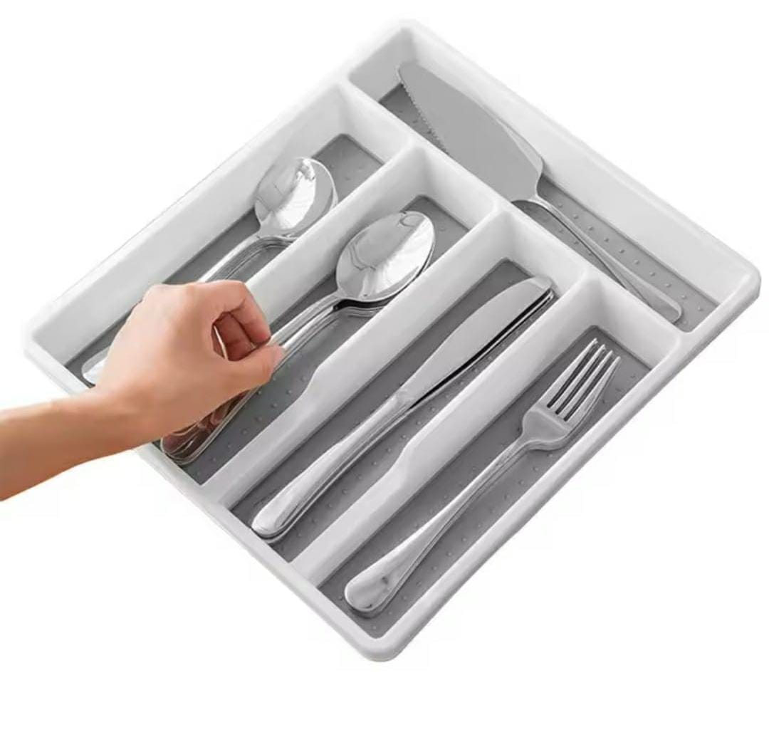 Plastic Non Expandable cutlery drawer organizer