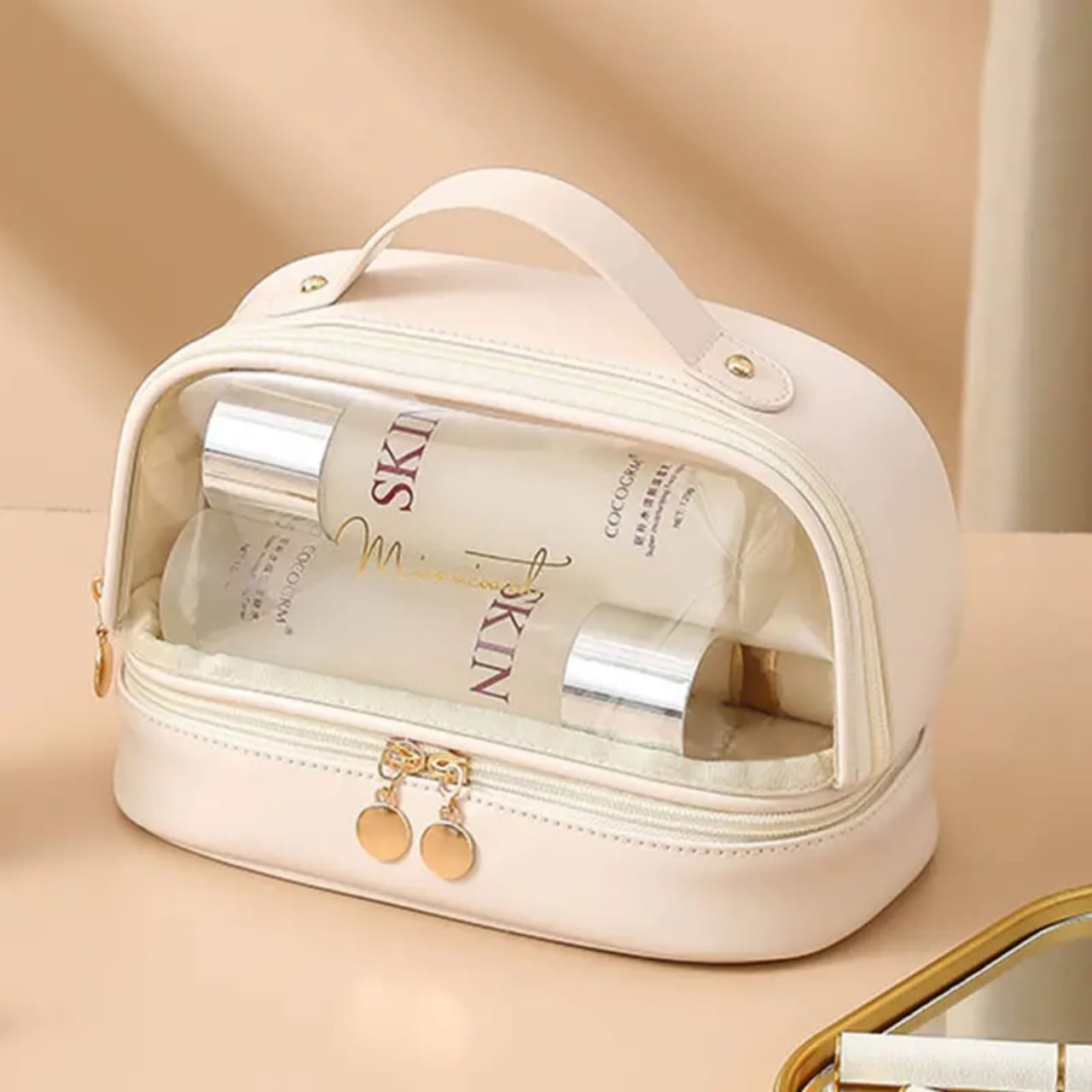 Double Layer Cosmetic Toiletry Travel Bag