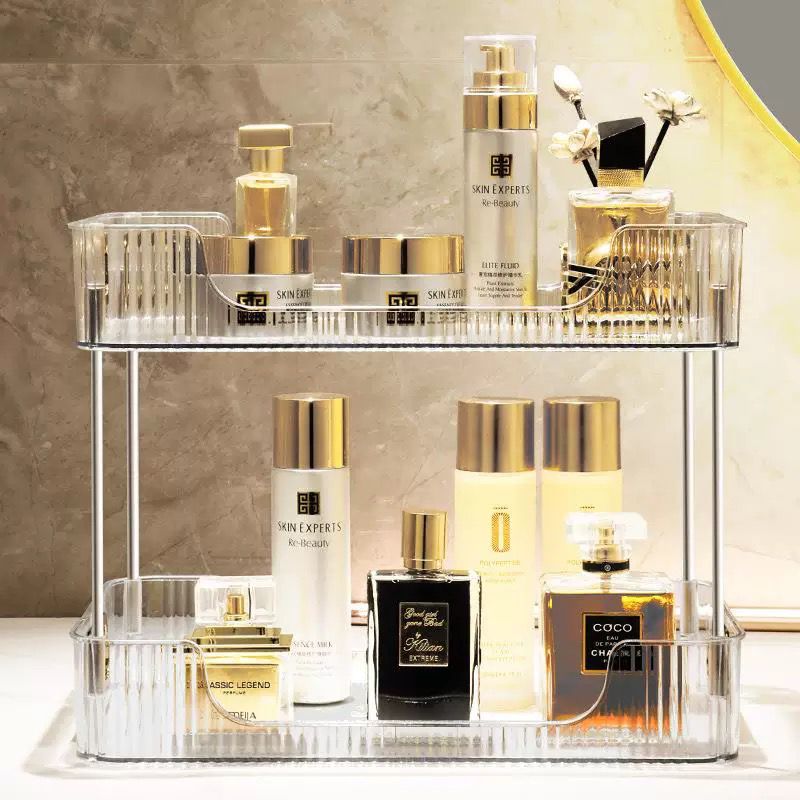 Luxury bathroom storage rack/ cosmetic/make up organizer