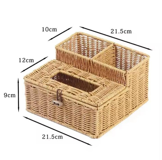 3 slots storage organizer with serviette holder