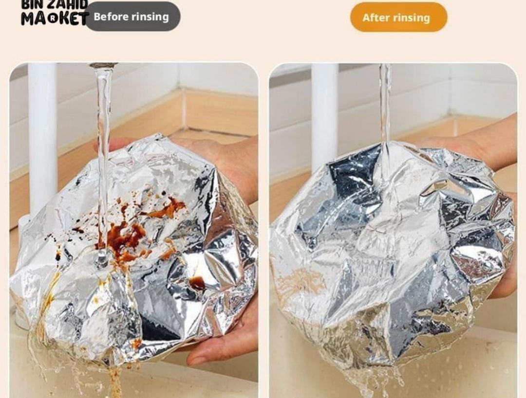 Reusable aluminum foil food cover
