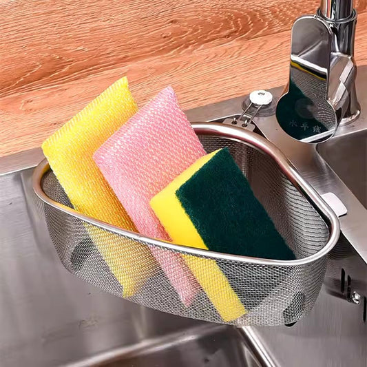 Multi-purpose Sink organizer Stainless Steel Colander Basket