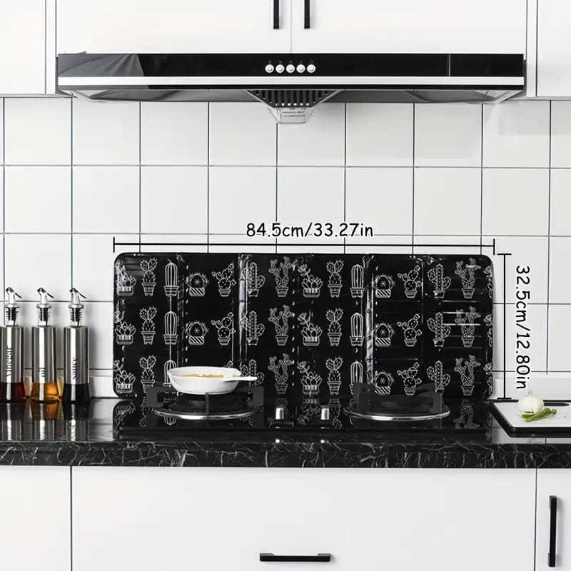 Foldable Anti splash splatter cooker aluminium shield plate