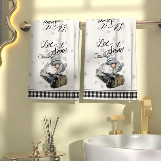 Christmas themed kitchen towels