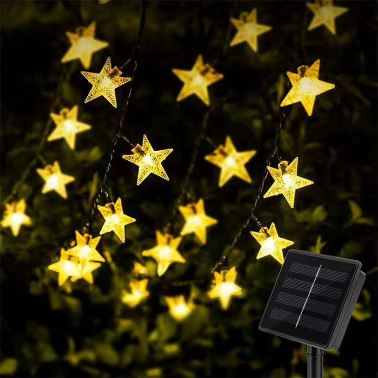 Solar Powered Outdoor Star Fairy Lights – 12M, 100 Stars Christmas