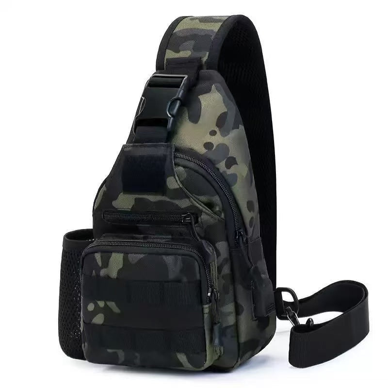 Tactical Millitary Chest bags with water bottle holder and Usb charging interface*l