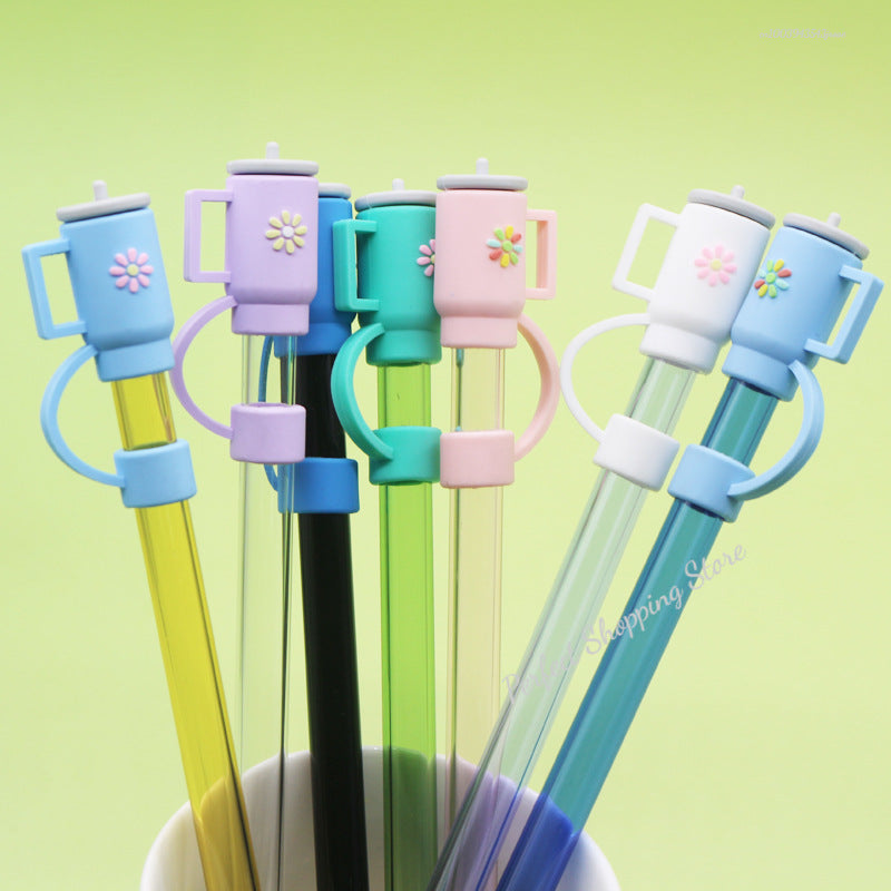 3pc Mug Straw Toppers