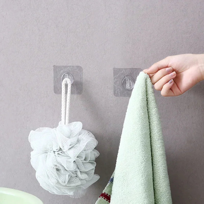 10Pcs Transparent Wall Hooks