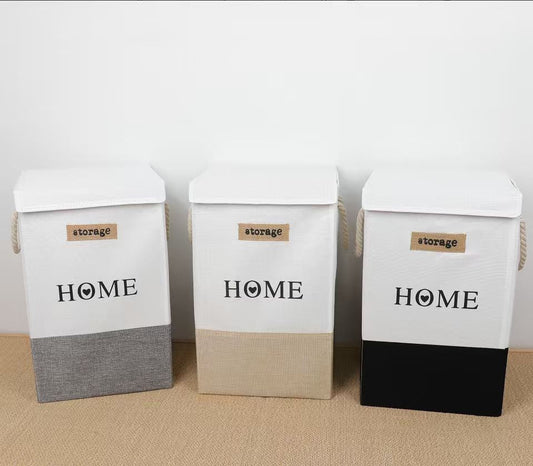 Foldable Home Storage/Laundry Hamper with lids.