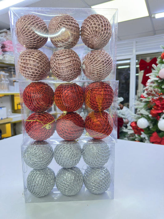 8cm glitter ornaments/ Christmas ball