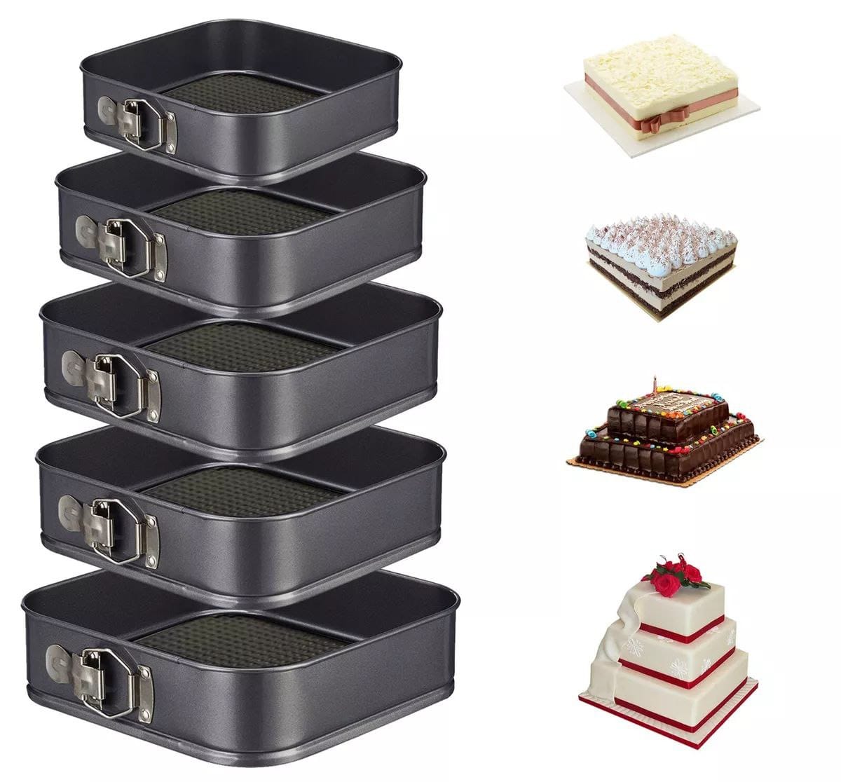 Square Baking tins set 6pcs/set
