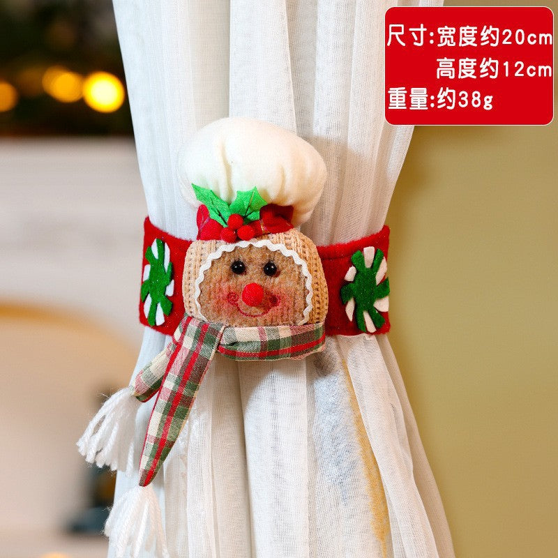 *Festive Cookies Man Curtain Tiebacks: Perfect Holiday Decor For Every Room Home Decor For Bedroom Living Room Happy Christmas*