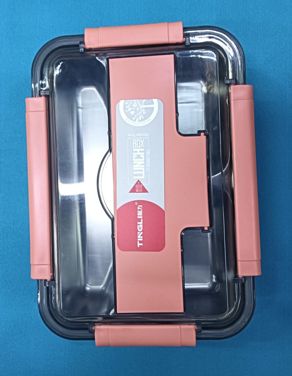 stainless steel lunch box with 3 compartment