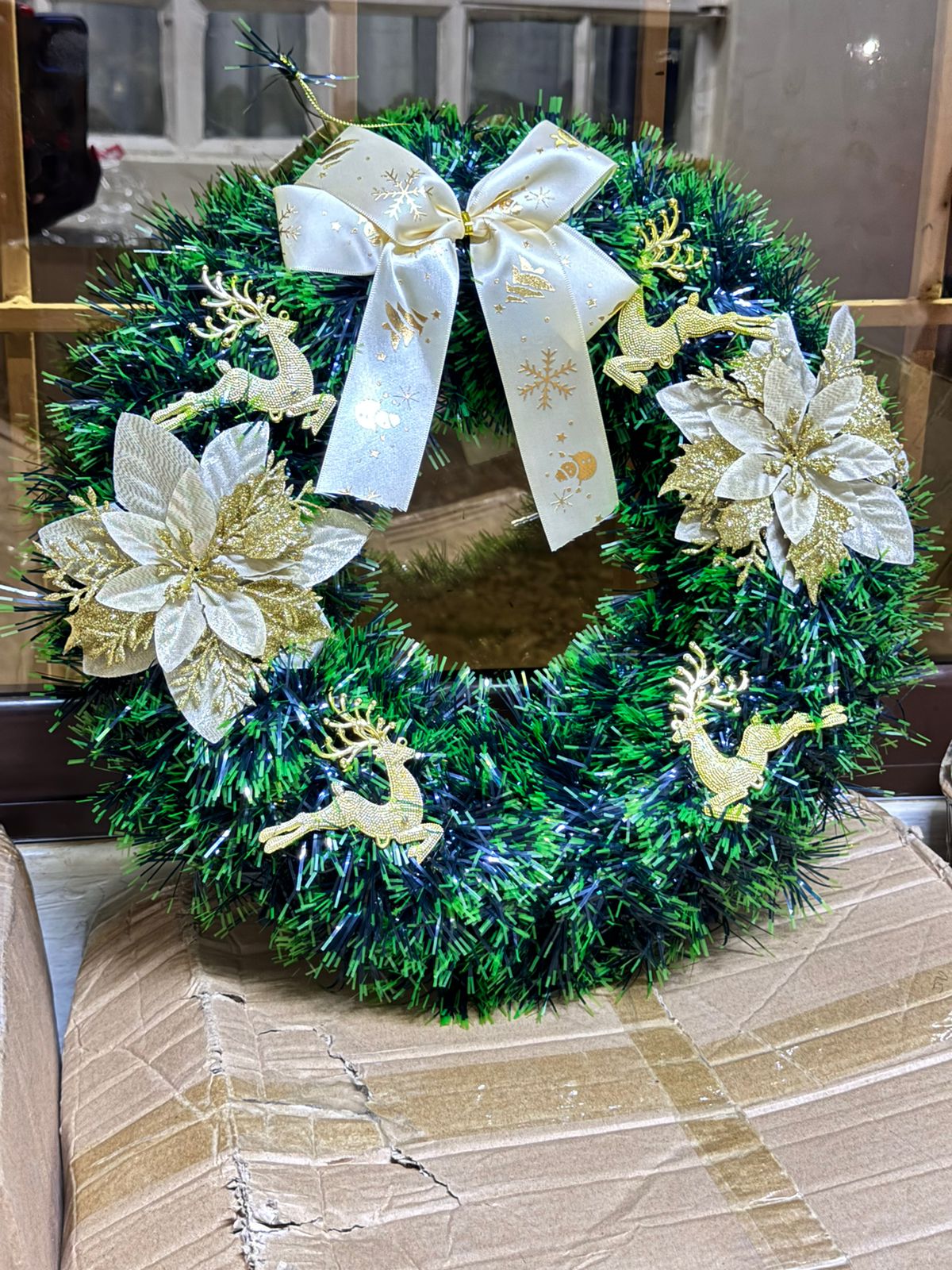 40CM Christmas Wreath for Front Door \ Window