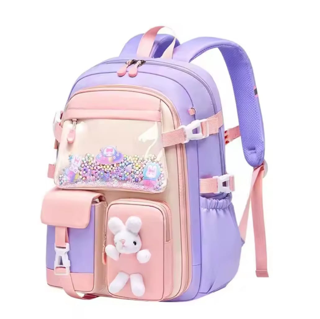 Stylish girls school bag. Light weight kids backpack.