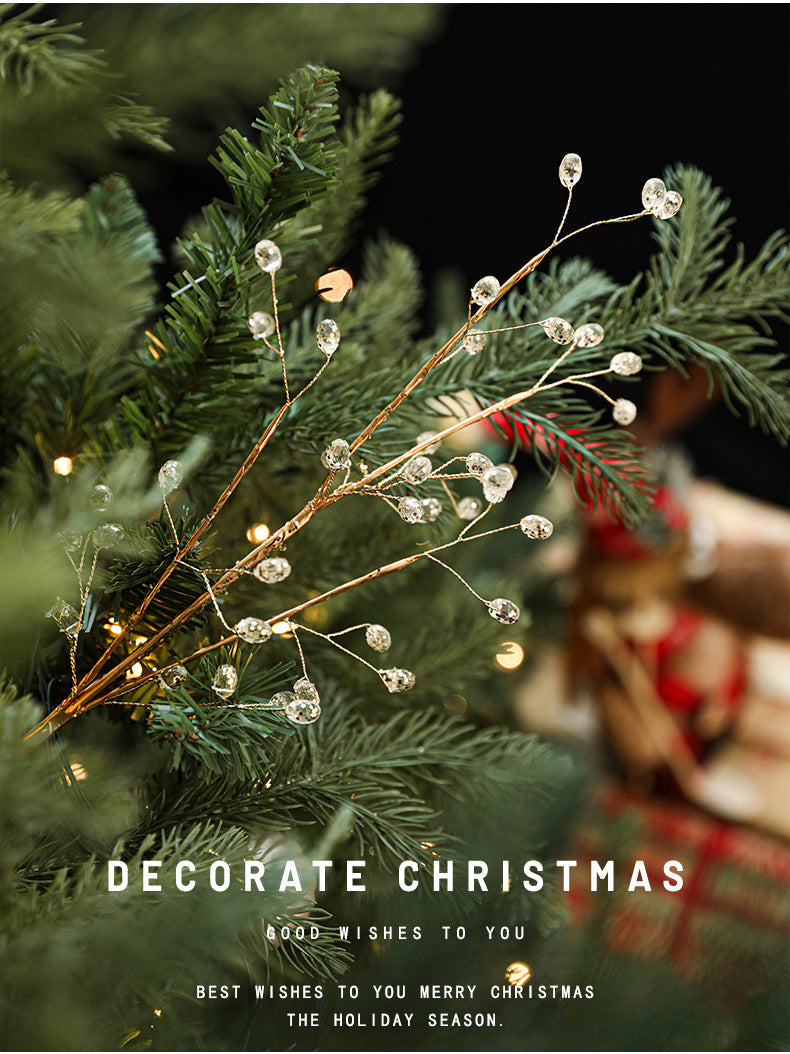 Christmas Decorations Crystal Bud Branches