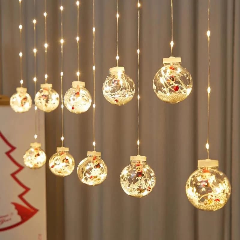 10pcs Christmas wish ball LED Garland curtain light