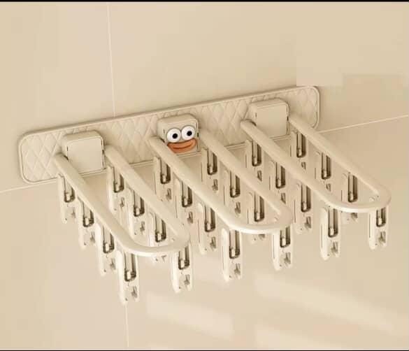 24 clip Multifunction Wall Folding Cloth Hanger