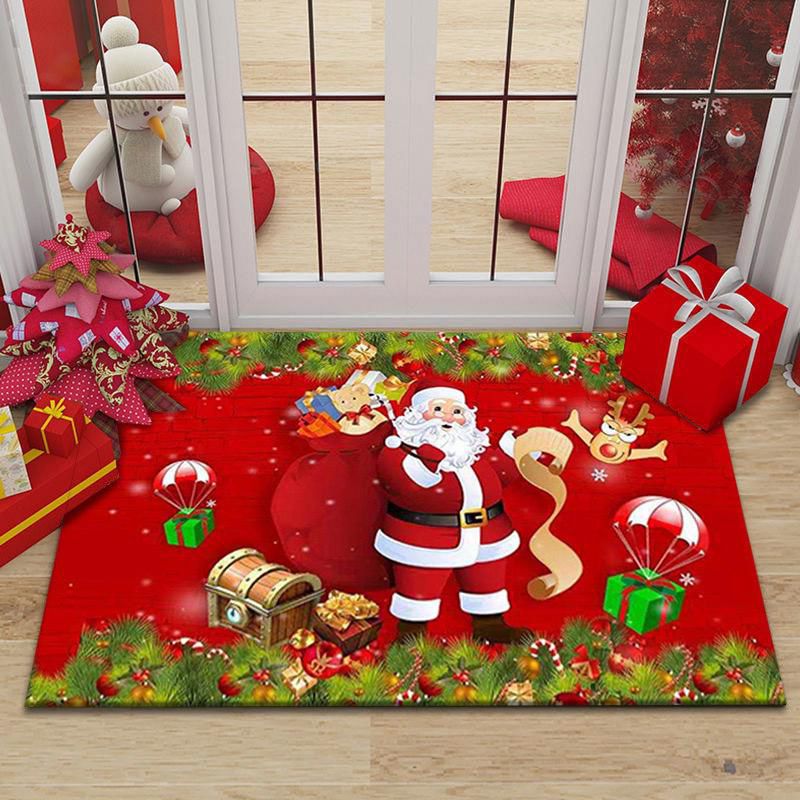 Merry Christmas Doormat Decorative Xmas Holiday Front Door