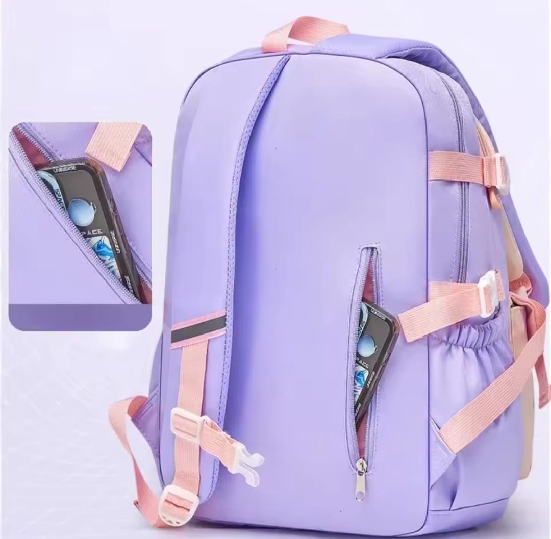 Stylish girls school bag. Light weight kids backpack.