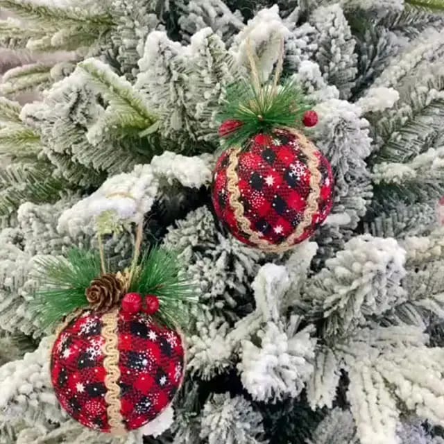 3PCS/ 8CM Christmas Decoration Pendant