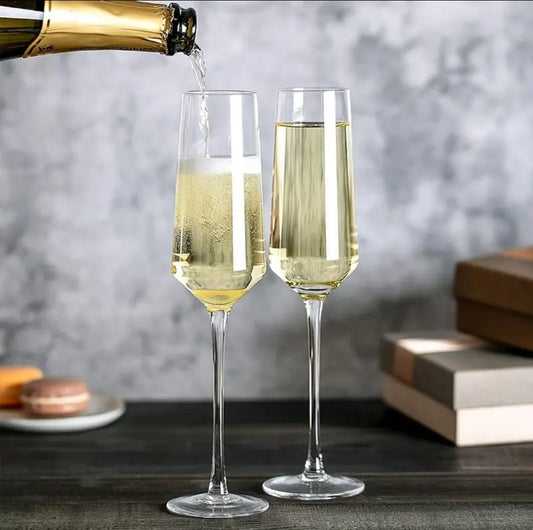 6pcs Luxury Crystal Champagne Glasses